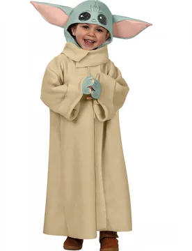 Offizielles Baby Yoda Lizenzkostüm für Kinder bunt - RUBIES FRANCE - FashionsVida