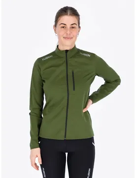 Fusion S2 Run Damen Jacke, grün L