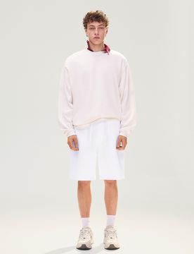 Bermuda Molleton Xs Blanc