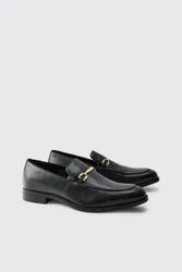 Men's PU Snaffle Loafer Black Size 12 Black 12
