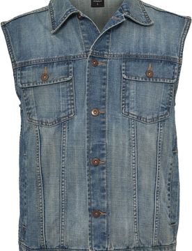 Weste - Denim Vest - S bis 5XL - für Männer - Größe M - hellblau - Männer - male