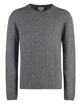 THE (ALPHABET) Cashmere and Silk Cable-knit Sweater