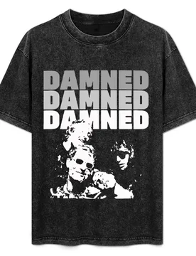 Text The Damned cool art gift for fans T-Shirt Work Utility Short Sleeve Shirt - Aliexpress - FashionsVida