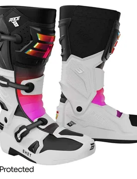 Stivali Moto Cross Enduro RACE 8 Bianco Olografico taglia 44 - Shot - FashionsVida