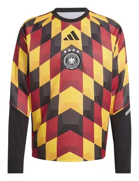 Trainingsoberteil Heim Prematch Deutschland 2026 - Noir - male - Size: L - Adidas - FashionsVida