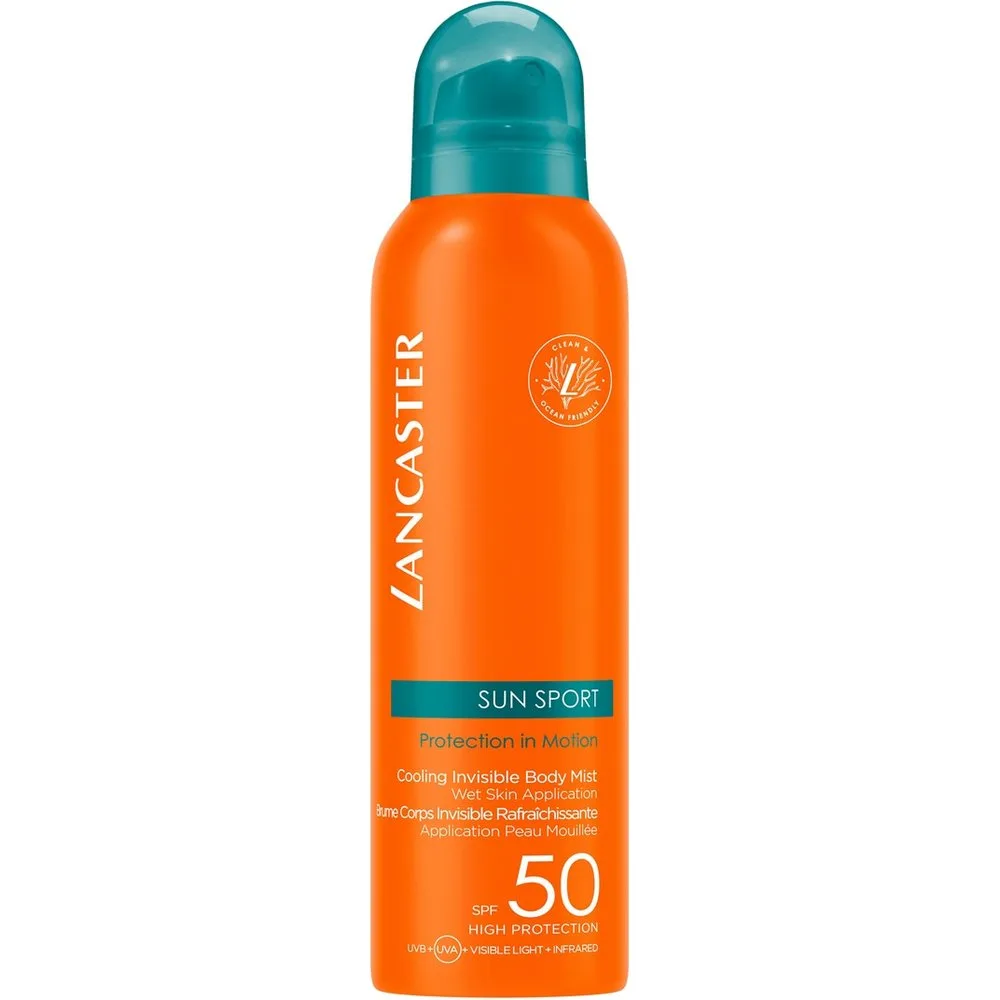 Bruma Protector Solar Sun Sport Cooling Invisible Mist SPF50 200 ml - Lancaster - FashionsVida