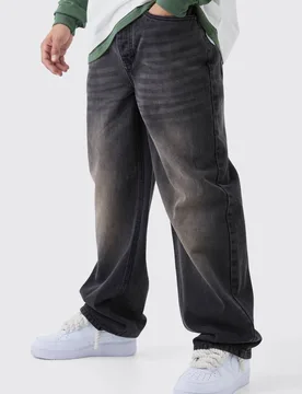 Herren Relaxed Fit Braune Gewaschene Jeans Hosen Brown Größe 32R - boohooMAN - FashionsVida