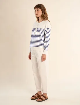 Jersey de mujer de manga larga estampado rayas - Molly Bracken - FashionsVida