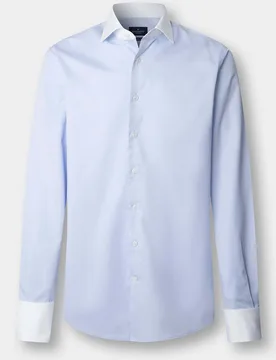 Camisa de hombre formal sarga fit clásico - Hackett - FashionsVida