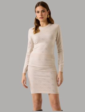 Pullover 4G con Strass, Maglione Elegante Donna