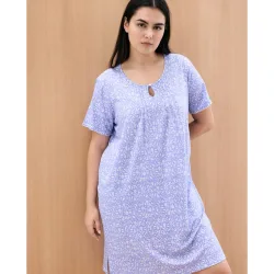 Camisón de mujer corto estampado