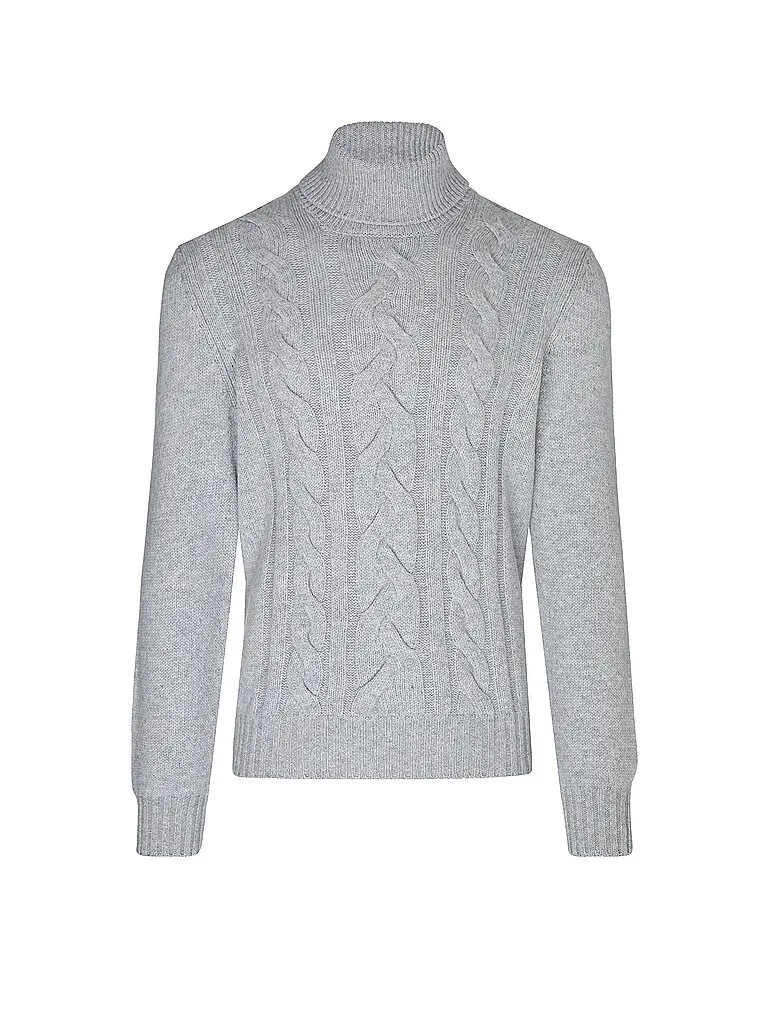 Pull à col roulé gris clair 46 - Gran Sasso - FashionsVida