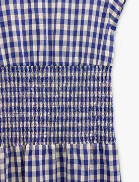 Vestido midi con fruncido central y estampado vichy - Parfois - FashionsVida