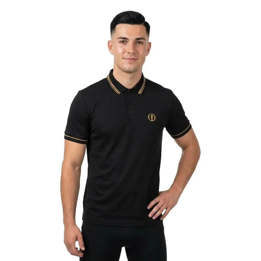 Polo A Maniche Corte Paddy The Open 26 1022658 Black L - BOSS - FashionsVida