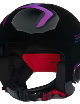 Casque Vulcano 2.0 Shiny Black / Violet / Bondi Blue M unisex - Briko - FashionsVida