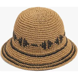 Gorro de mujer estilo bucket con tira decorativa