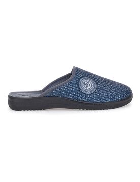 Pantofole blu con tessuto lavorato e plantare anatomico 16 DG 42