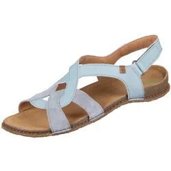 Flache Sandalen Sandaletten Panglao N5819 Blue Blue Soft Nappa Silk N5819 Blue 42