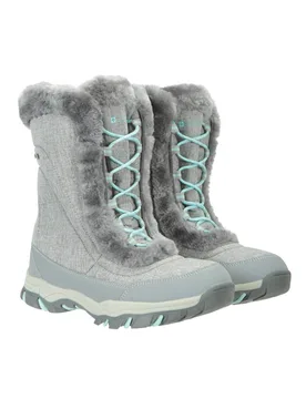 Women's Ohio Snow Boots Winter Walking Snowproof in Grey Size: 7 - Grey - Size: 7 - Mountain Warehouse - FashionsVida