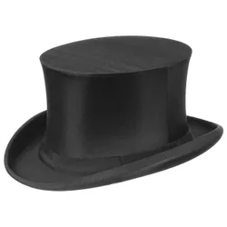 Chapeau Claque Top Hat by - black - Female - Size: 60 cm