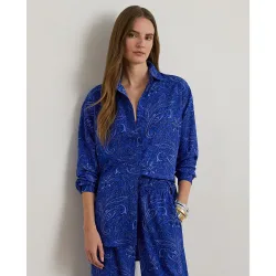 Camisa de mujer de corte relajado con estampado