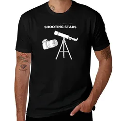 Shooting Stars Photographer Astrophotography design T-Shirt anime figures oversized graphic tee t shirt men 100℅ cotton