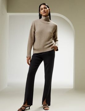 Cachemire Devant Plus Court, Dos Plus Long 100 % Cachemire Cozy Et Confortable, Léger Et Doux S