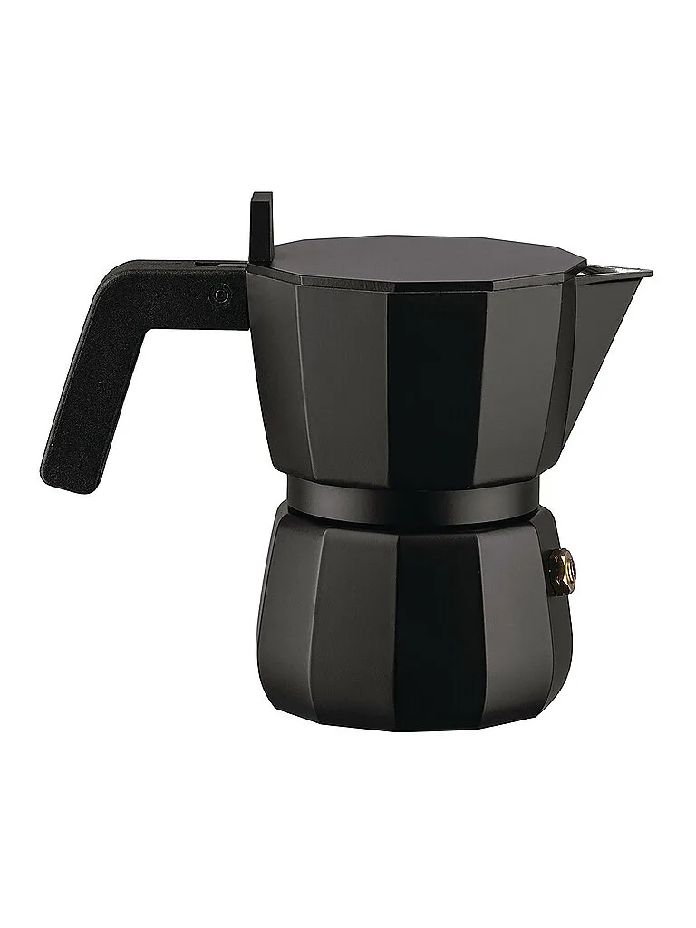 Espressomaker Moka 1 Tazza Nero nero - Alessi - FashionsVida