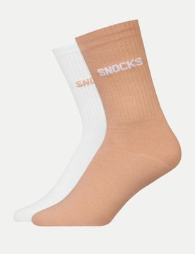 Snocks Socken 2er Pack Weiß 39-42
