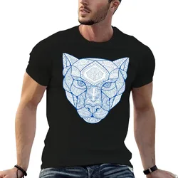 Blue Cat T-Shirt Basic Tee Shirt for Everyday Outfit