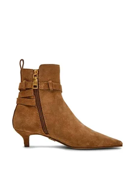 Women's 'Roller Ankle Boot Tan Suede' Suede Boots Size: 8 - Tan - Size: 8 - Steve madden - FashionsVida