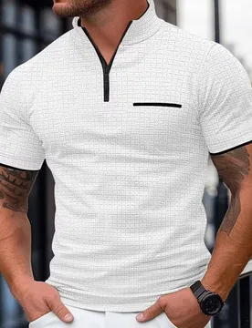 New Products, Men's Clothing, Summer POLO Shirt, Zipper Pocket Casual Men's T-Shirt Top - Aliexpress - FashionsVida