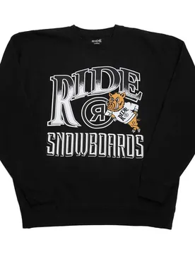 Sweat-shirt College Crewneck Black XL Homme