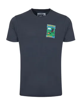 Weird Fish Holy Whale Back Print Artist T-Shirt Size 5XL - men men all-mens men tshirts men tshirts artist offers all-offers offers mens-2-for-40-tees - Navy - FashionsVida