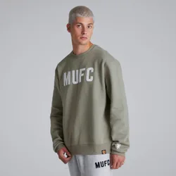 Manchester United Mens MUFC Sweatshirt Green L
