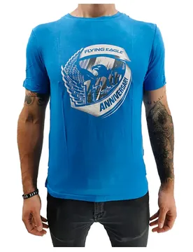Flying T-shirt à Manches Courtes 12th Blue / White 2XL