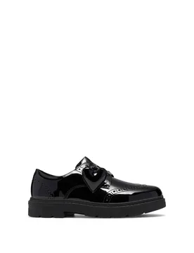 Patent Leather School Shoes (3-7 Large) Black Female - Clarks - FashionsVida