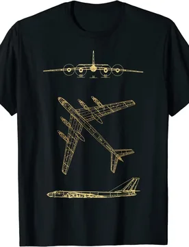 Tu-95 Russian Plane Warbird Blueprint Schematics Diagram T-Shirt 100% Cotton O-Neck Short Sleeve Summer Casual Mens T-shirt - Aliexpress - FashionsVida