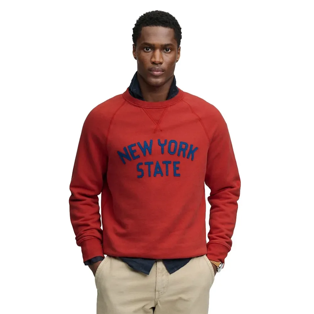 Felpa Merchant Vintage Applique Base Red M - Superdry - FashionsVida