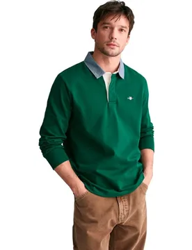 Pantalon de hombre estructurado slim fit elastico tallas grandes - Gant - FashionsVida