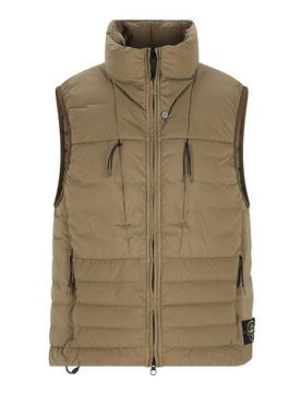 Stone Island Gilet Verde Con Tasche