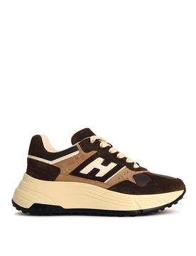 Hogan 669 sneaker in pelle marrone