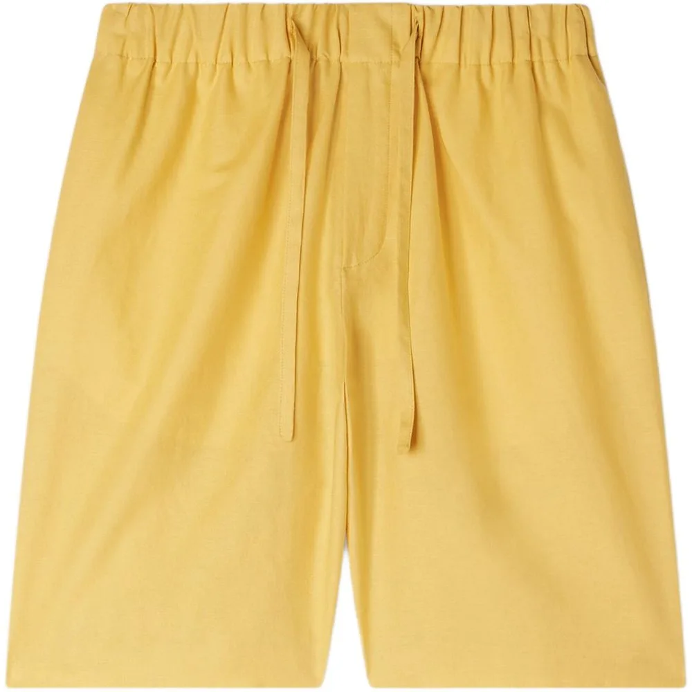 Pantalón corto de hombre de lino con cintura elástica - sandro - FashionsVida