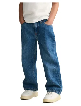 Jeans Relaxed Fit Fit Semi Light Blue 6-8 Anni - Gant - FashionsVida