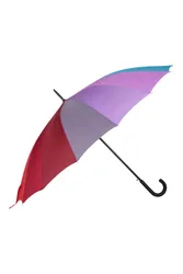 Women's Rainbow Umbrella Outdoors Double Canopy Brolly Rain Accessory - Multicolor - Size: One Size