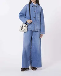 Jeans wide Weekend in puro cotone lavaggio chiaro