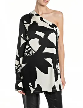 Chemise à Manches Longues W2176 .000.75100 Butter / Black M