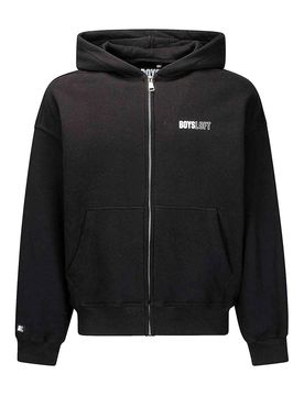 Felpa con cappuccio e zip intera