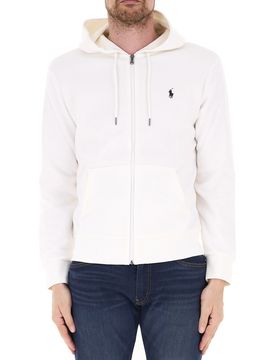 Felpa con zip POLO BIANCO M