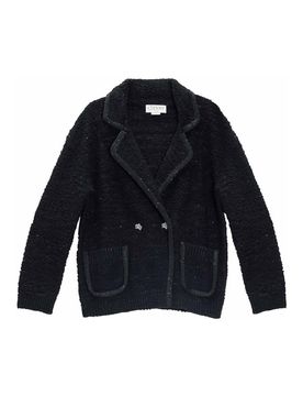 Genny Giacca Tweed Paillettes